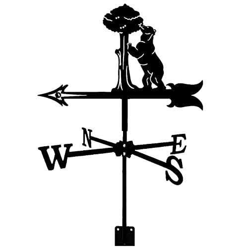SXNFSX Exquisite Wetterfahne aus Metall, Ornament, Wetterfahne aus Edelstahl für den Garten, kreativer Wetterhahn, Windrichtungsanzeiger, Outdoor, Bauernhof, Hof, Pavillon von SXNFSX