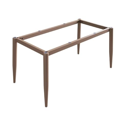 SXNFSX Möbelbeine-Set aus Metall für Küchen-/Esstische, Moderne Schreibtischbasis für Marmor, Glas oder Holzplatte, Stabiler Rahmen mit Saugnäpfen + Schrauben, 90 cm x 45 cm x 72 cm, Braun von SXNFSX