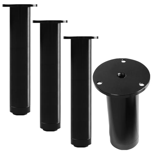 SXNFSX Verstellbare, runde Möbelbeine, 4er-Set, 8–30 cm Höhe, gebürstete Aluminiumlegierung, perfekt für Couchtische, Konsolentische, inklusive Schrauben für eine einfache Installation SXNFSX Verstellbare, runde Möbelbeine, 4er-Set, 8–30 cm Höhe, gebürstete Aluminiumlegierung, perfekt für Couchtische, Konsolentische, inklusive Schrauben für eine einfache Installation von SXNFSX
