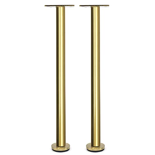 SXNFSX Verstellbare Tischbeine aus Edelstahl für DIY-Möbelprojekte, 2er-Set, goldfarben, 600 mm, Metallbeine für Badezimmerschränke zur Unterstützung SXNFSX Verstellbare Tischbeine aus Edelstahl für DIY-Möbelprojekte, 2er-Set, goldfarben, 600 mm, Metallbeine für Badezimmerschränke zur Unterstützung von SXNFSX