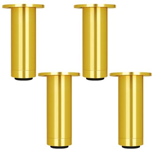 SXNFSX Verstellbare runde Tischbeine, Aluminiumlegierung, gebürstetes Finish, Höhe: 8–30 cm, Möbelfüße 4er-Set mit Schrauben im Lieferumfang enthalten – ideal für Konsolentische und Schreibtische SXNFSX Verstellbare runde Tischbeine, Aluminiumlegierung, gebürstetes Finish, Höhe: 8–30 cm, Möbelfüße 4er-Set mit Schrauben im Lieferumfang enthalten – ideal für Konsolentische und Schreibtische von SXNFSX