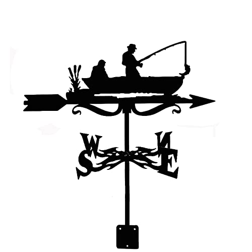 SXNFSX Wetterfahne Fischer Guibing Hund Silhouette Dachmontage Wetterfahne Edelstahl Windrichtungsanzeiger Wetterhahn Outdoor Metallhalterung Gartenhof Dekoration SXNFSX Wetterfahne Fischer Guibing Hund Silhouette Dachmontage Wetterfahne Edelstahl Windrichtungsanzeiger Wetterhahn Outdoor Metallhalterung Gartenhof Dekoration von SXNFSX
