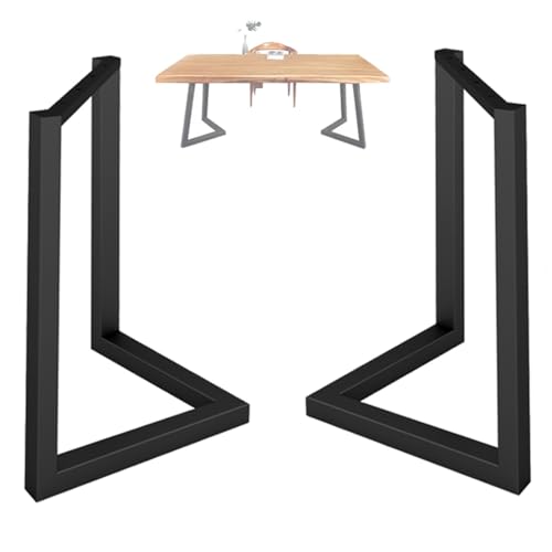V-förmige Tischbeine aus Stahl, 2er-Set, robuste Möbelbeine aus Metall für Esszimmer-Schreibtische, 70 x 68 cm, Schwarz, Industrie-Landhausstil, Breite 40 cm, 50 cm, 60 cm, 70 cm, Höhe V-förmige Tischbeine aus Stahl, 2er-Set, robuste Möbelbeine aus Metall für Esszimmer-Schreibtische, 70 x 68 cm, Schwarz, Industrie-Landhausstil, Breite 40 cm, 50 cm, 60 cm, 70 cm, Höhe von SXNFSX