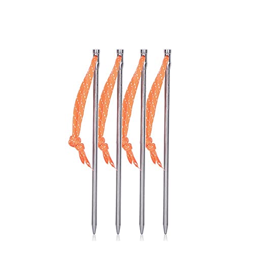 SXPXP Zeltstangen, Zeltheringe, Zeltnägel, strapazierfähig, für Outdoor-Picknickzelt, 4 – 8 – 12 Stück/Packung (4 Stück) von SXPXP