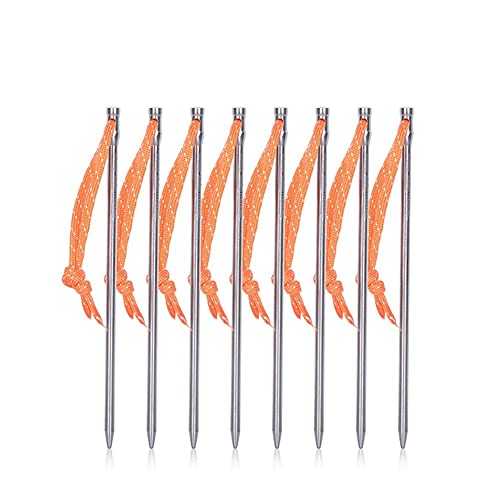 SXPXP Zeltstangen, Zeltheringe, Zeltnägel, strapazierfähig, für Outdoor-Picknickzelt, 4 – 8 – 12 Stück/Packung (8 Stück) von SXPXP