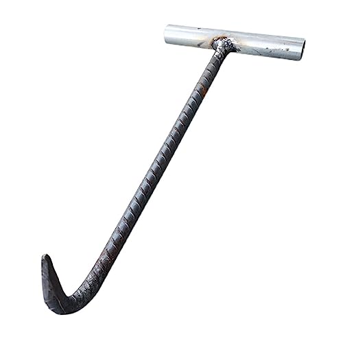 Schachthaken Haken for Schachtdeckel, starre Hebehaken aus Stahl, 25–115 cm Schachtdeckelheber, Schachtdeckel-/Gullydeckel-/Abfluss-/Bodengitteröffner(35cm(13 3/4")) von SXPXP