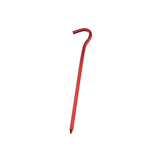 Zeltheringe, Zeltheringe, 18 cm, Zeltheringe, Aluminiumlegierung, Zelt-Zubehör/Aufstellzelt für Camping, Wandern, Rucksackreisen (Rot, 6 Stück) von SXPXP