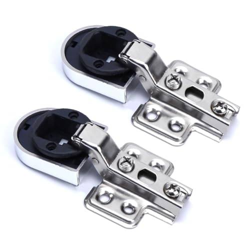 2 Stück kaltgewalzte Stähle, hydraulische Glastürscharniere, Vitrinenscharnier, Weinschränke, Hardware-Zubehör, hydraulische Glastürscharniere von SXRQ
