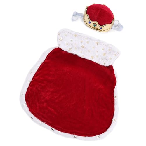 Atmungsaktives königliches Hundekostüm-Set mit Kronenhut, bequemes Haustier-Outfit für Halloween-Partys und Indoor/Outdoor, Cosplay-Kostüm für Hunde Atmungsaktives königliches Hundekostüm-Set mit Kronenhut, bequemes Haustier-Outfit für Halloween-Partys und Indoor/Outdoor, Cosplay-Kostüm für Hunde von SXRQ