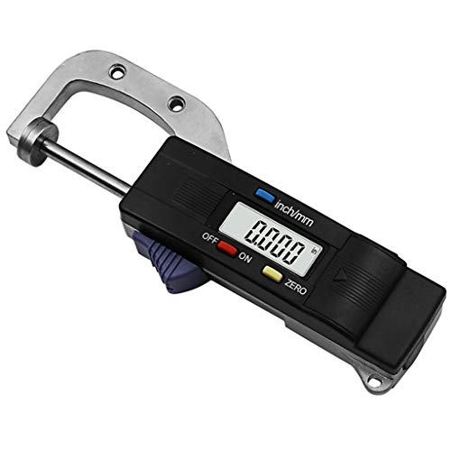 Digitales horizontales Dickenmessgerät, 0,01 mm, Schmuckperlenlineal, runder Durchmesser, Metall, Messdickenmesser, Strickhaken-Set von SXRQ