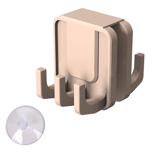 Duschtuchhalter aus Silikon, doppelseitiger Haken, Badezimmer, Saugnapf, Duschtürhaken, Silikon, doppelseitig von SXRQ