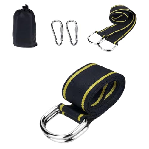 Easy Setups Schaukelgurt, wasserdicht, Baumgurte, Hängematten-Set, für Outdoor-Hängematten, sichere Bäume, Befestigungen, multifunktionaler Klettergurt für Camping von SXRQ
