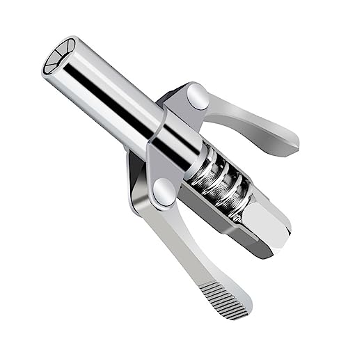 Fettkupplung Doppelgriff Fettspitzen mit 6 Verriegelungsplatten Heavy Duty Schnellspanner Fitting mit Zange Düse Werkzeug Zubehör für Elektrowerkzeuge von SXRQ