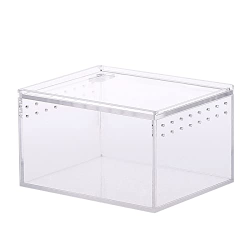 Futterbox Acryl Käfig Klares Design Würfel Behälter für Spinnen Eidechsen Schlange Schnecke Schildkröten Kleine Haustier Substrate für Tank Tank Dekorationen Futterbox Acryl Käfig Klares Design Würfel Behälter für Spinnen Eidechsen Schlange Schnecke Schildkröten Kleine Haustier Substrate für Tank Tank Dekorationen von SXRQ
