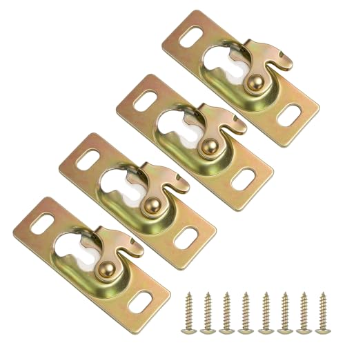 General Pocket Door Hanger Plates Set of 4 Strong Metal Hardware Doors Track Mounting for Smooth Track Installation Door Hardware Hanging Brackets von SXRQ