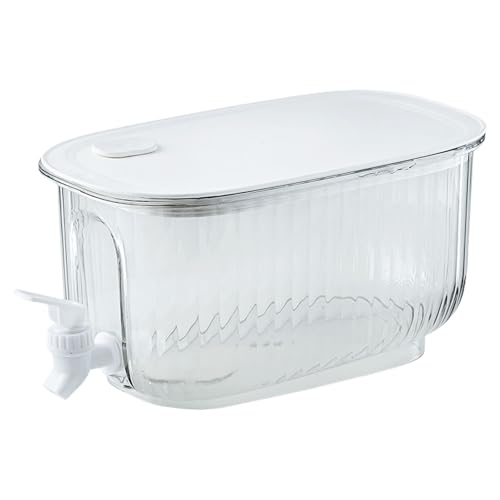 Getränkespender mit großem Fassungsvermögen, Kühlschrank, Wasserkrug mit Wasserhahn, 4 l, kalter Wasserkocher mit Zapfhahn für Zuhause, Party, Getränkebehälter von SXRQ