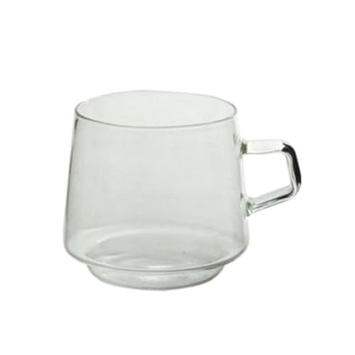 Glasbecher Kaffeegläser mit Henkel Milchbecher Modern Frühstückstasse Glas Geeignet für jeden Anlass Glaswaren Glasbecher Kaffeegläser mit Henkel Milchbecher Modern Frühstückstasse Glas Geeignet für jeden Anlass Glaswaren von SXRQ