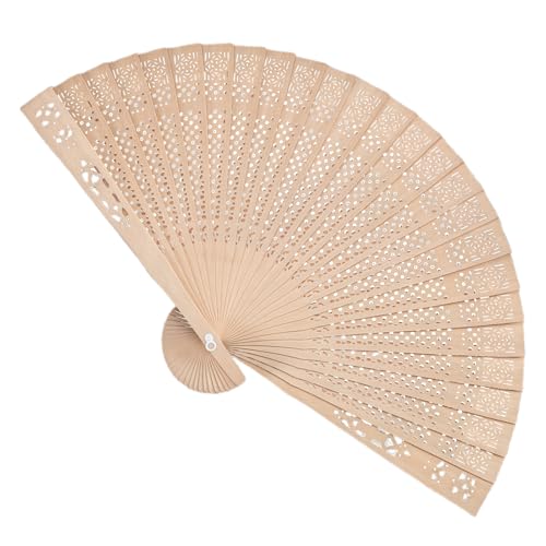Handventilator aus Holz, Vintage-Stil, dekorativ, für Hochzeit, Braut, Dusche, Geburtstag, Party, Geschenk, zusammenklappbar, Holz Handventilator aus Holz, Vintage-Stil, dekorativ, für Hochzeit, Braut, Dusche, Geburtstag, Party, Geschenk, zusammenklappbar, Holz von SXRQ