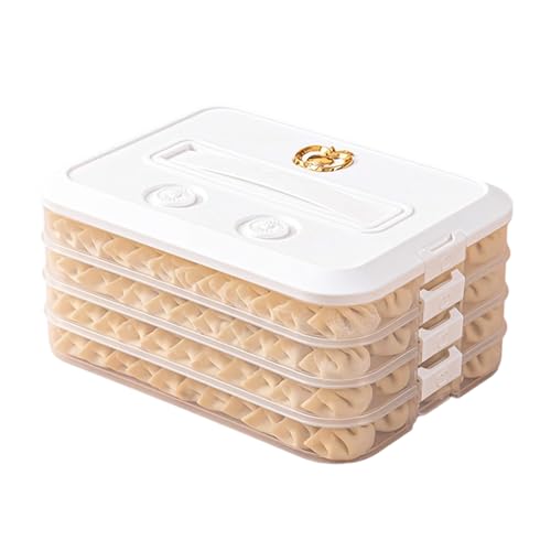 Mehrschichtige Lebensmittel-Aufbewahrungsbox mit Deckel und Griff, Zubehör für Snacks, Knödel und Desserts, transparenter Behälter, tragbarer Lebensmittel-Organizer Mehrschichtige Lebensmittel-Aufbewahrungsbox mit Deckel und Griff, Zubehör für Snacks, Knödel und Desserts, transparenter Behälter, tragbarer Lebensmittel-Organizer von SXRQ