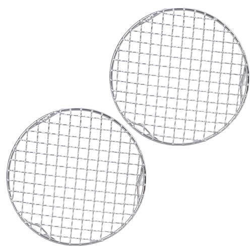 Multifunktionales rundes Kühlgitter, professionelles Grillgitter, Edelstahl-Textur, geeignet zum Backen und Grillen, Outdoor-Grillrost Multifunktionales rundes Kühlgitter, professionelles Grillgitter, Edelstahl-Textur, geeignet zum Backen und Grillen, Outdoor-Grillrost von SXRQ