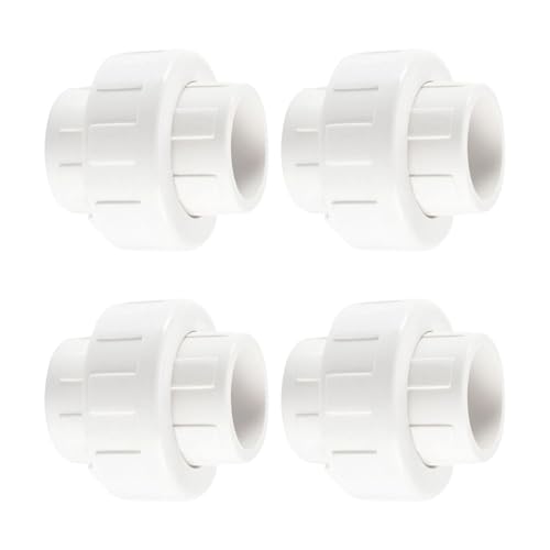 PVC-Verbindungsstück für Aquarium, Aquarium, Rohrverbindung, Gartenbewässerung, Wasserrohrverschraubung, einfach zu bedienen, PVC-Verbindungsstück, 4 Stück von SXRQ