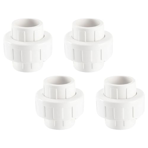 PVC-Verbindungsstück für Aquarium, Aquarium, Rohrverbindung, Gartenbewässerung, Wasserrohrverschraubung, einfach zu bedienen, PVC-Verbindungsstück, 4 Stück PVC-Verbindungsstück für Aquarium, Aquarium, Rohrverbindung, Gartenbewässerung, Wasserrohrverschraubung, einfach zu bedienen, PVC-Verbindungsstück, 4 Stück von SXRQ