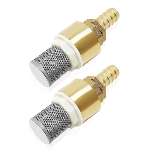 Rückschlagventile für Saugschlauch Schraubgewinde 1/5.1 cm Messingfuß mit Anschluss für Griff Garten Barb Messing Check von SXRQ