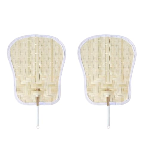 SXRQ 2 elegante Rattan-Hochzeitsfächer, Handheld-Zubehör für Zeremonien, wiederverwendbar, Outdoor-Event-Dekoration, Hochzeits-Handfächer SXRQ 2 elegante Rattan-Hochzeitsfächer, Handheld-Zubehör für Zeremonien, wiederverwendbar, Outdoor-Event-Dekoration, Hochzeits-Handfächer von SXRQ
