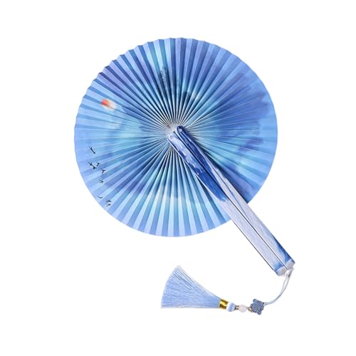 SXRQ Faltbarer Handventilator, runde Designs für Innen- und Außenbereich, Veranstaltungen, Reisen und Heimdekoration, Kunststoff + Papierkühlung SXRQ Faltbarer Handventilator, runde Designs für Innen- und Außenbereich, Veranstaltungen, Reisen und Heimdekoration, Kunststoff + Papierkühlung von SXRQ