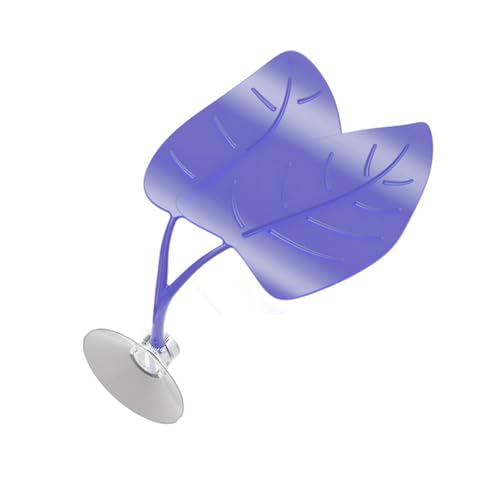 SXRQ Künstliche Aquarium-Blattpflanze, Dekoration, Fischruhe, Laichen, Ornamente, Pflanze, Eidechsen, Spielen, Entspannen, Verstecken von Blättern, Hängematte, Aquarium-Dekoration mit Saugnäpfen von SXRQ