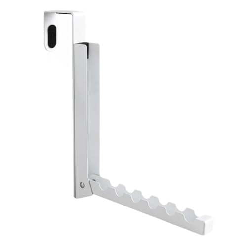 SXRQ Türgarderobe, Kleiderständer, zusammenklappbar, für Mäntel, Handtücher, Kleider-Organizer für Waschküche, Badezimmer SXRQ Türgarderobe, Kleiderständer, zusammenklappbar, für Mäntel, Handtücher, Kleider-Organizer für Waschküche, Badezimmer von SXRQ
