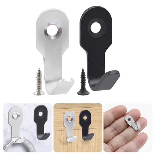 Set mit 4 stabilen Edelstahl-Haken zum Aufhängen, tragbar für die Organisation von Platz in Badezimmern, Küchen, Schlafzimmern und Büros, Badezimmer-Handtuchhaken Set mit 4 stabilen Edelstahl-Haken zum Aufhängen, tragbar für die Organisation von Platz in Badezimmern, Küchen, Schlafzimmern und Büros, Badezimmer-Handtuchhaken von SXRQ