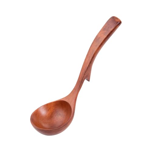Stabiler Küchenlöffel aus Holz mit Haken zum Aufhängen, Suppenkelle, Utensilien, benutzerfreundlich, Servierlöffel, rutschfeste Schöpfkelle zum Kochen Stabiler Küchenlöffel aus Holz mit Haken zum Aufhängen, Suppenkelle, Utensilien, benutzerfreundlich, Servierlöffel, rutschfeste Schöpfkelle zum Kochen von SXRQ