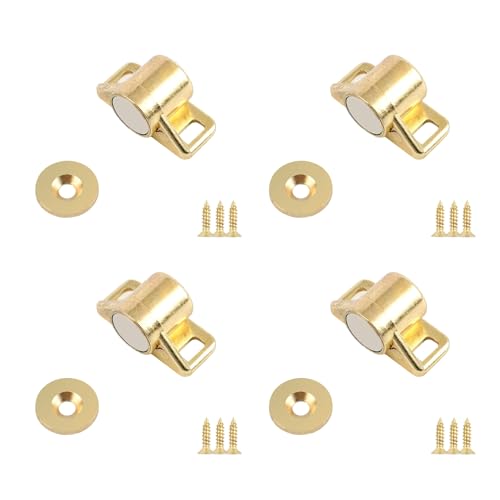 Universal-Türstopper aus Zinc-Legierung, Schranktüren, geräuschlos, Zinklegierung, Schrankverschluss, 4 Stück von SXRQ