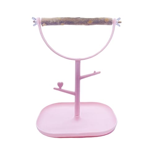 Vogel-Sitzstange mit abnehmbarem Tablett und Trainingsständer für Sittiche, Nymphensittiche, kleine bis große Vogel-Schreibtisch-Plattform, herausnehmbares Tablett Vogel-Sitzstange mit abnehmbarem Tablett und Trainingsständer für Sittiche, Nymphensittiche, kleine bis große Vogel-Schreibtisch-Plattform, herausnehmbares Tablett von SXRQ