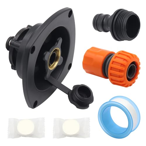 Wohnmobil Wassereinlassadapter mit Rückschlagventilen Auslaufsicher Messinggewinde UV-beständig PP Geeignet für Wohnmobile PP Wasserkupplung Wohnmobil Wassereinlassadapter mit Rückschlagventilen Auslaufsicher Messinggewinde UV-beständig PP Geeignet für Wohnmobile PP Wasserkupplung von SXRQ