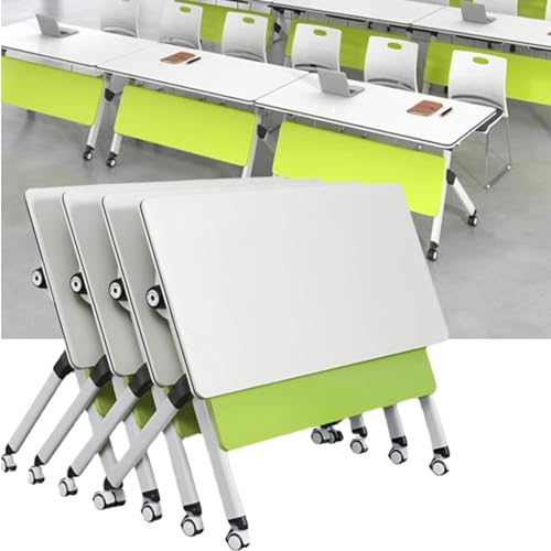 SXSCARKX 4er-Pack Konferenztisch, abschließbarer mobiler Faltbarer Besprechungstisch, modernes Klappbüro mit Rädern SXSCARKX 4er-Pack Konferenztisch, abschließbarer mobiler Faltbarer Besprechungstisch, modernes Klappbüro mit Rädern von SXSCARKX