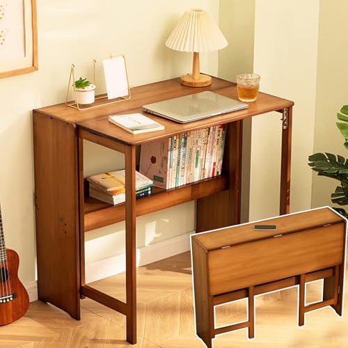 SXSCARKX Computertisch, Faltbare Home-Office-Schreibtische, Studentengebrauch, Kleiner Schreibtisch, Schlafzimmer, Nachttisch für Räume von SXSCARKX