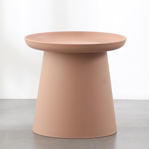 SXSCARKX Runder Beistelltisch, Sofa, Moderne Akzent-Seiten-/End-wasserdichte Struktur, für Couch, Wohnzimmer, Schlafzimmer (Farbe: Fruchtgrün, Größe: L) von SXSCARKX
