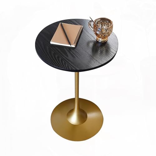 SXSCARKX Runder Stehtisch, Beistelltisch für kleine Räume, Wohnzimmer, Schlafzimmer (Farbe: Walnuss, Größe: 45 x 45 x 65 cm) von SXSCARKX