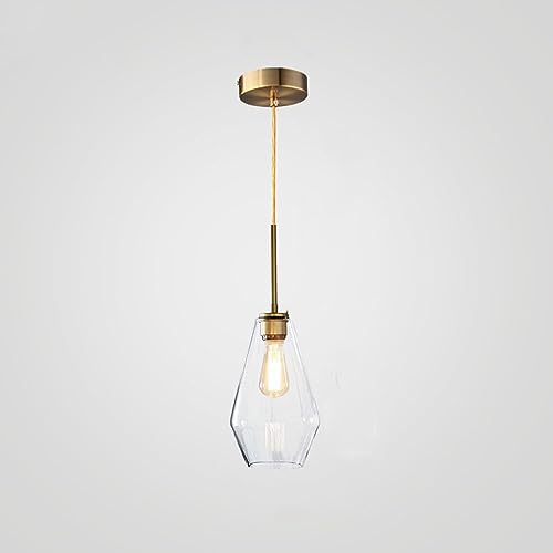 SXSLTSA Glas-Pendelleuchten für Kücheninsel, Mini-Hängeleuchte mit Schirm, Bauernhaus-Gold-Metall-Deckeninsel, Esszimmer SXSLTSA Glas-Pendelleuchten für Kücheninsel, Mini-Hängeleuchte mit Schirm, Bauernhaus-Gold-Metall-Deckeninsel, Esszimmer von SXSLTSA