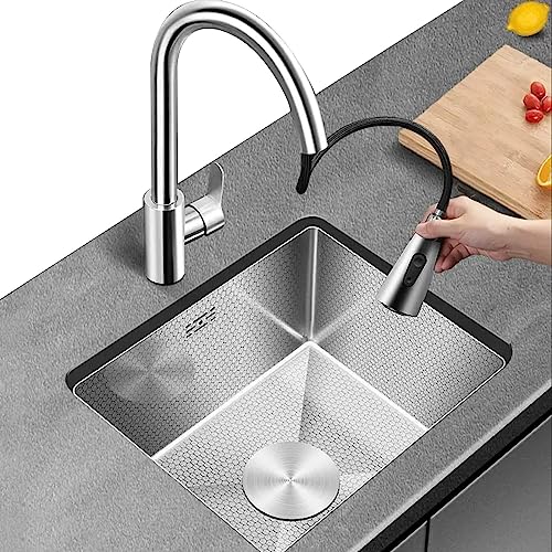 SXSLTSA Silberner Edelstahl-Bar-Küchen-Kaffee-Eck-Ausziehhahn, Zubehör inklusive (Größe: 25 x 40 cm) von SXSLTSA
