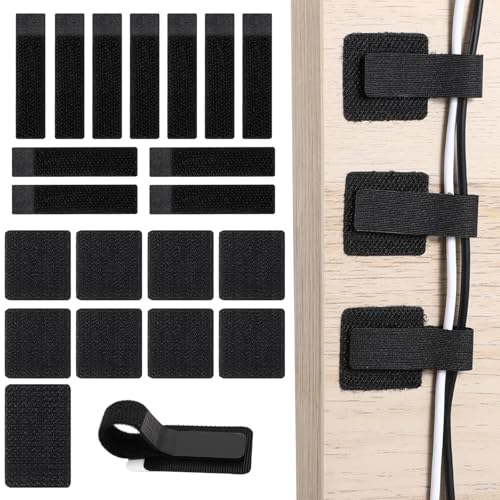 Kabelhalter Selbstklebend, 30 Paar Kabelmanagement unter dem Schreibtisch Wiederverwendbarer Kabel Organizer Schwarz Kabelbinder Nylon für Schreibtisch Nachttisch Ladekabeln Kabelhalter Selbstklebend, 30 Paar Kabelmanagement unter dem Schreibtisch Wiederverwendbarer Kabel Organizer Schwarz Kabelbinder Nylon für Schreibtisch Nachttisch Ladekabeln von SXTDKMJ