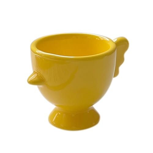 SXTYYH Eierbecher for Weich Gekochte Eier Keramik Kreativ KüKen Eierhalter Osterdekoration Hart Gekochte Eier Egg Holder for Party-Geschirr-Dekoration(Gelb) von SXTYYH