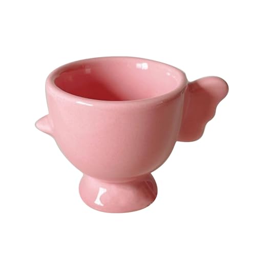 SXTYYH Eierbecher for Weich Gekochte Eier Keramik Kreativ KüKen Eierhalter Osterdekoration Hart Gekochte Eier Egg Holder for Party-Geschirr-Dekoration(Pink) von SXTYYH