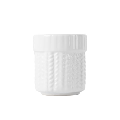 SXTYYH Einfacher Keramik-Eierbecher Porzellan for Weich Gekochte Eier Kreativer Niedlicher Frühstücks-Egg Holderständer for Hart Gekochte Eier Eierhalter Dekoration(White B) von SXTYYH