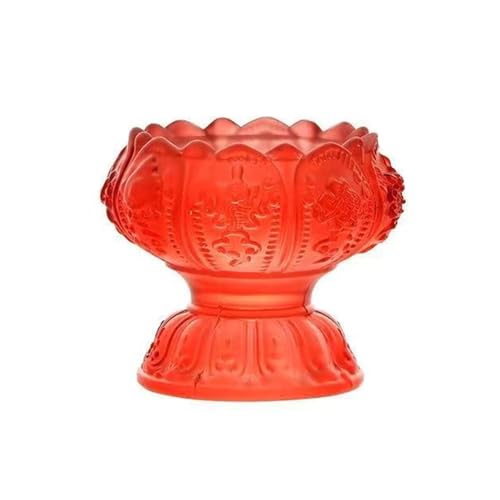 SXTYYH Elegant Glas Eierbecher for Das Frühstück Blumenform Egg Holder for Den Esstisch Party Eier Frühstückseihalter(Rot) von SXTYYH