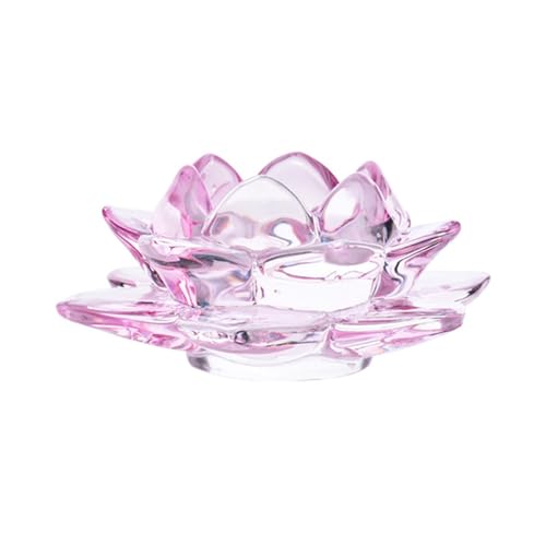 SXTYYH Farbenfrohes Kristallglas Im EuropäIschen Stil for Weich Gekochte Eier Egg Holder Blumenform Klar Dekorativer Eierbecher Frühstück Eier Frühstückseihalter(Pink) von SXTYYH