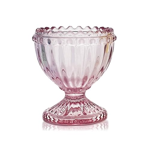 SXTYYH Glas Egg Holder for Weichgekochte Eier Transparent Frühstück Eierbecher Elegantes Design Ostern Eierhalter for Zu Hause Party Tischdekoration(Pink) von SXTYYH