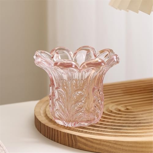 SXTYYH Glas Eierbecher for Weich Gekochte Eier Frühstück Einfarbig Egg Holder Minimalistischer Stil Eierhalter for Hause Frühstück & Café Esszimmerdekor(Pink) von SXTYYH
